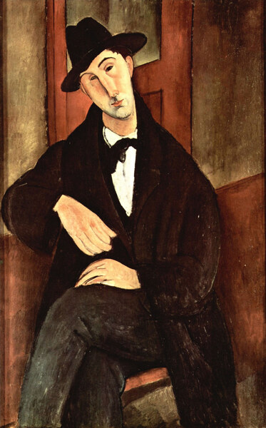 Modigliani - Portrait of Mario Varfogli by Modigliani